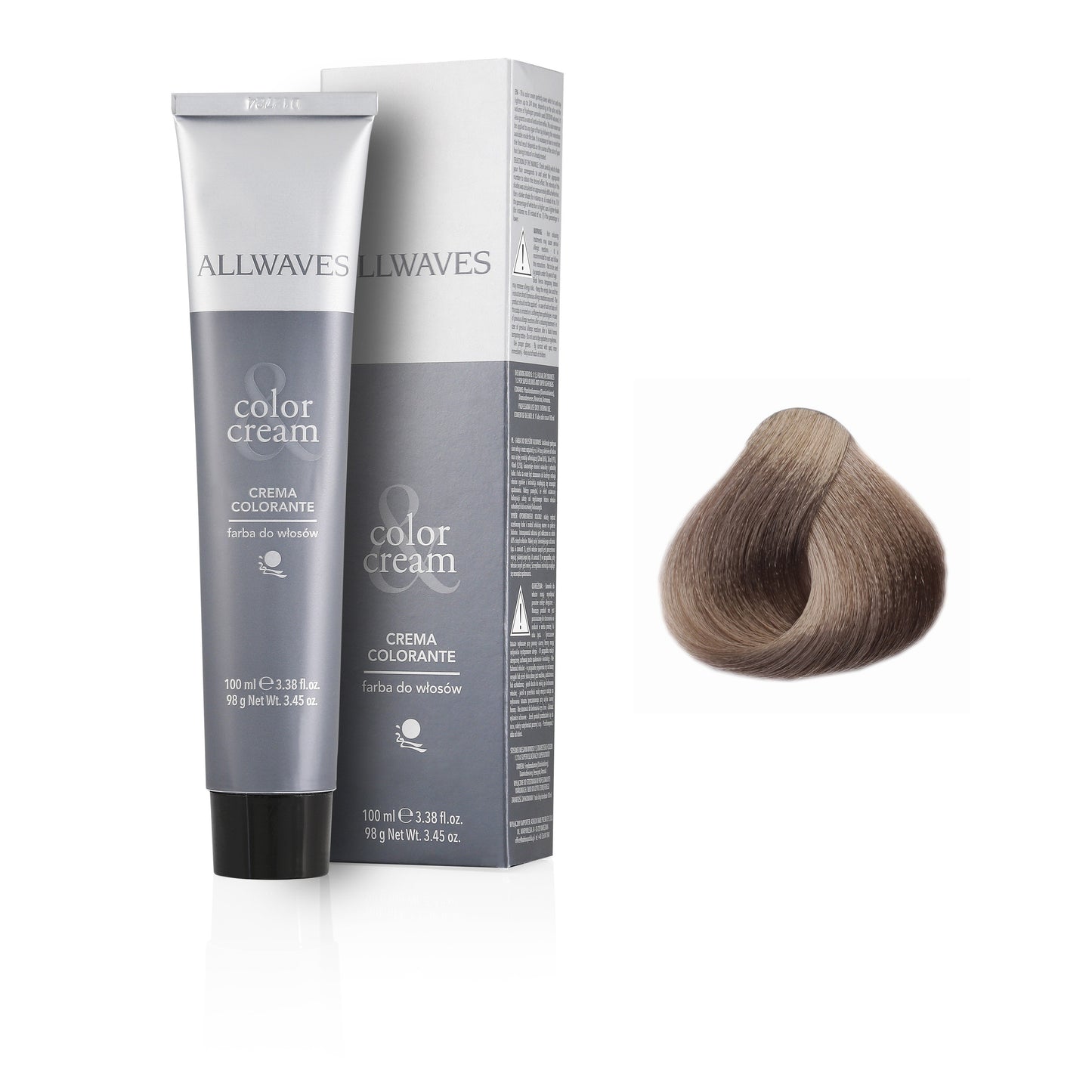 Allwaves Tinta 8.12 biondo chiaro cenere intenso 100ml