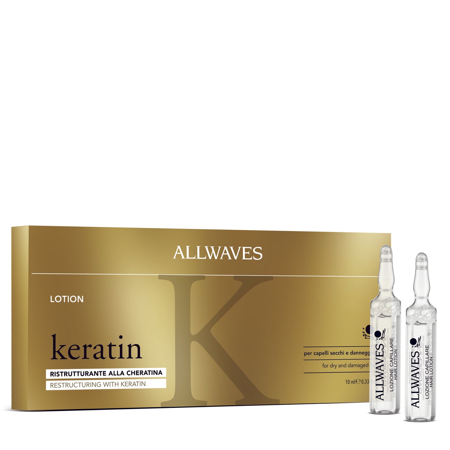 Allwaves Fiale cheratina 12 fiale da 10ml
