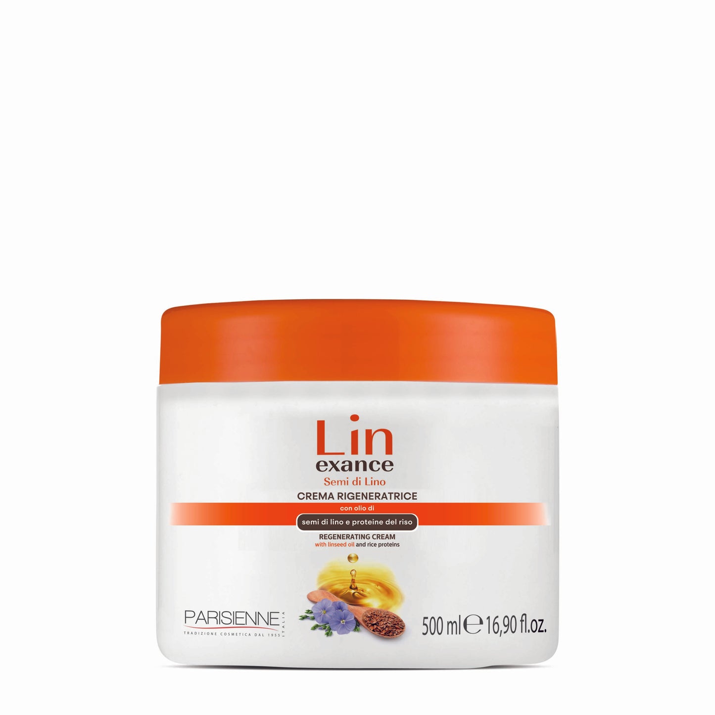 Linexance Crema rigeneratrice con olio di semi di lino e proteine del riso 500ml
