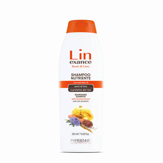 Linexance Shampoo nutriente ai semi di lino e proteine del riso 500ml
